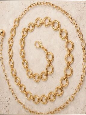Gold Chain 42 inch Belt